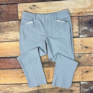 SUNICE Chandra Crop Golf Pants Size 8 Gray Capri Stretch Pockets 8980S